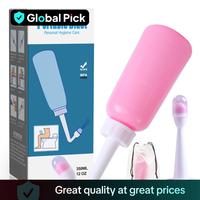 Portable Bidet Toilet Sprayer, Peri Bottle for Postpartum Care, Bathroom Accessories, 12 Oz Postpartum Essentials Upside Down...
