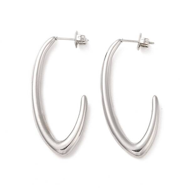 Non-Tarnish 304 Stainless Steel Stud Earrings for Women