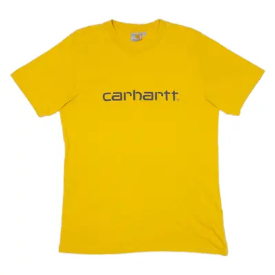 CARHARTT Mens T-Shirt Yellow M