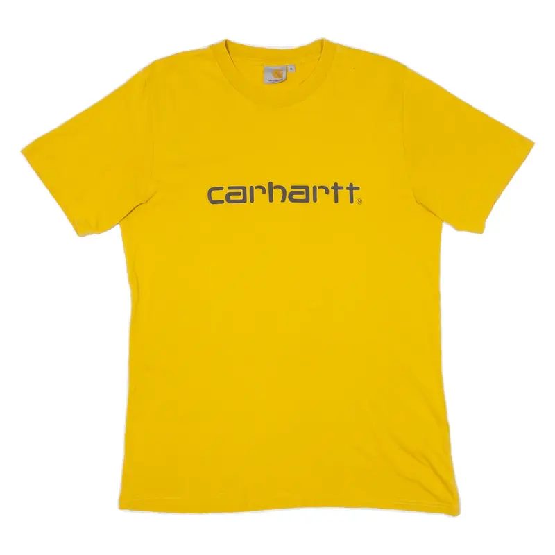CARHARTT Mens T-Shirt Yellow M