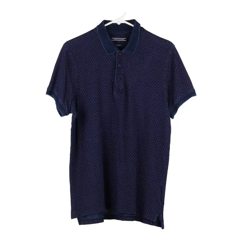 Tommy Hilfiger Polo Shirt - Large Navy Cotton
