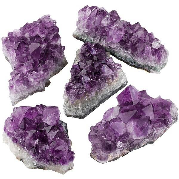 Natural Amethyst Irregular Raw Druzy Display Decorations