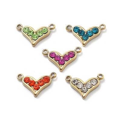 304 Stainless Steel Rhinestone Pendants