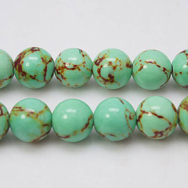 Synthetic Turquoise Beads Strands