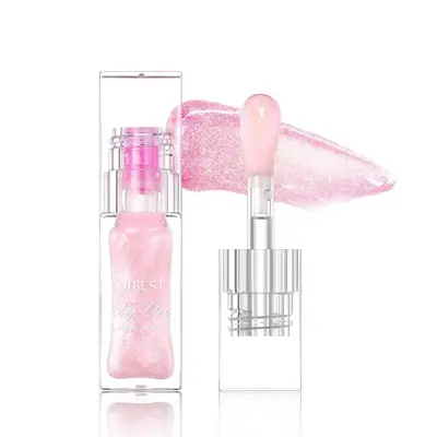 Temperature Color Changing Lip Oil, Moisturizing Easy Coloring Lip Gloss, Hydrating Non-stick Cup Lip Glaze for Women, Christ...