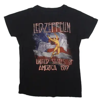 Led Zeppelin Mens Band T-Shirt Black M