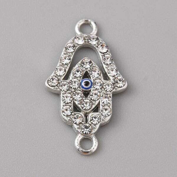 Alloy Enamel Evil Eye Connector Charms