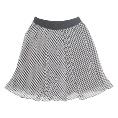 GUESS Womens A-Line Skirt Black Knee Length Gingham L