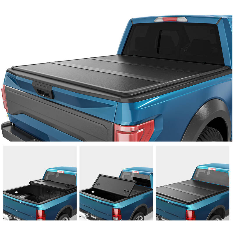 OEDRO 5.5FT Hard Tri-fold Tonneau Cover 3-Fold Truck Bed Covers Fits for 2015-2025 Ford F150 F-150 with 5.5 Feet Bed