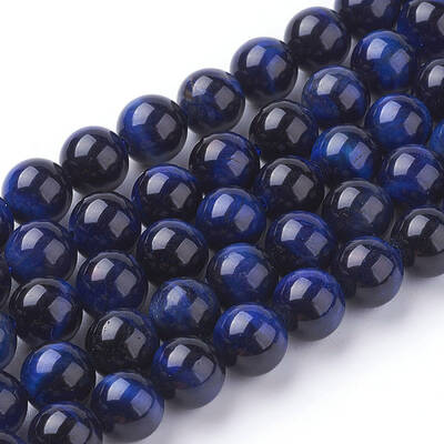 Natural Blue Tiger Eye Beads Strands