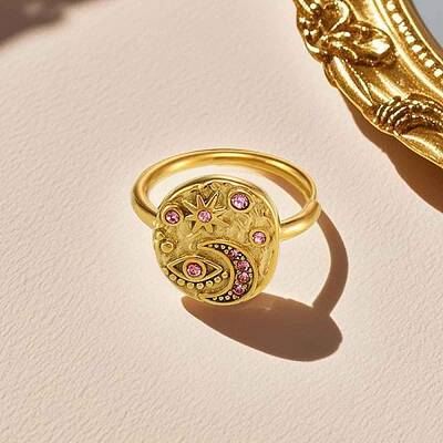 304 Stainless Steel & Cubic Zirconia Finger Rings for Women