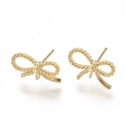 Brass Stud Earrings