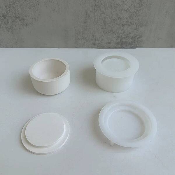 DIY Candle Holder & Lid Silicone Molds