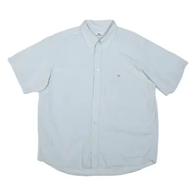 LACOSTE Mens Shirt Blue Check XL