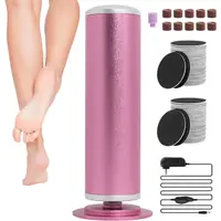 Electric Foot File, Callus Remover for Feet, Adjustable Speed Control Pedicure Tools for Dead Skin Calluses with 60 PCS Sandp...