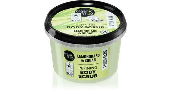 Organic Shop Lemongrass & Sugar Gentle Body Scrub 250ml