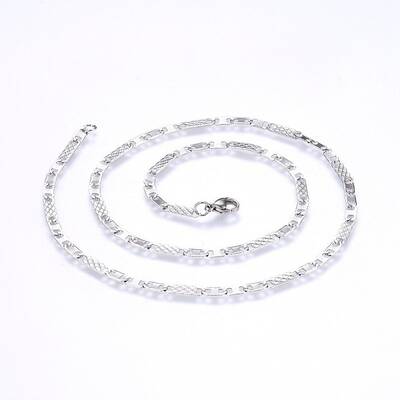 Tarnish Resistant 304 Stainless Steel Mariner Link Chains Necklaces