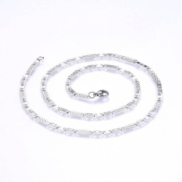 Tarnish Resistant 304 Stainless Steel Mariner Link Chains Necklaces