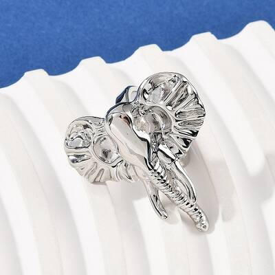 Brass Adjustable Open Cuff Rings for Women