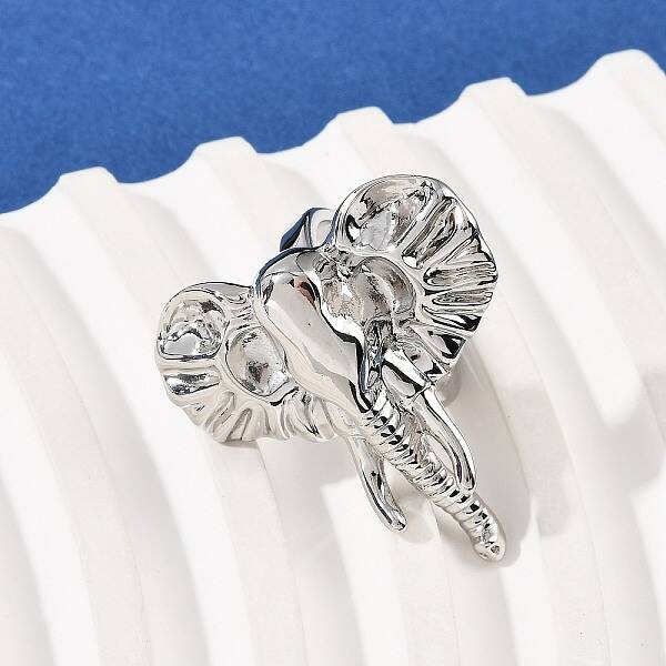 Brass Adjustable Open Cuff Rings for Women