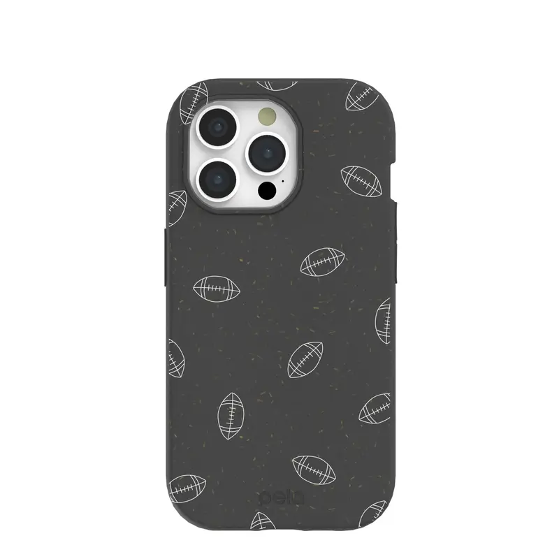 Black Football iPhone 15 Pro Case