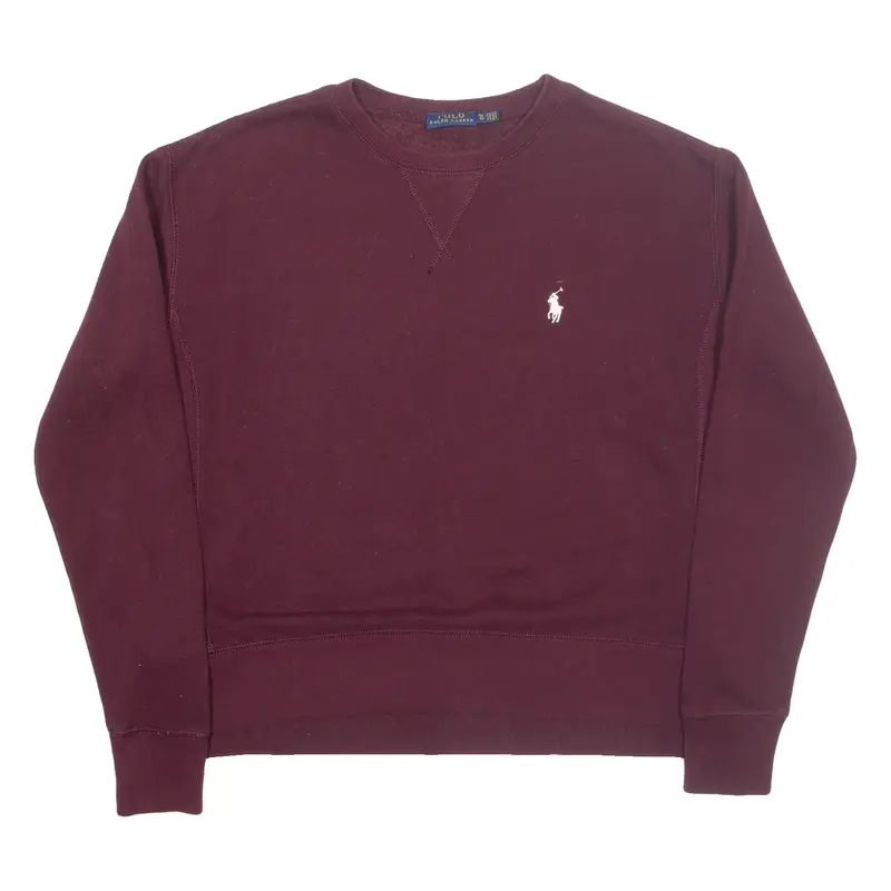 POLO RALPH LAUREN Mens Sweatshirt Maroon XS