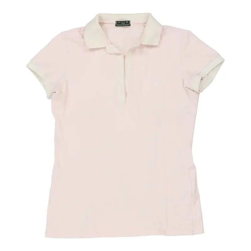 Fred Perry Polo Shirt - Medium Pink Cotton