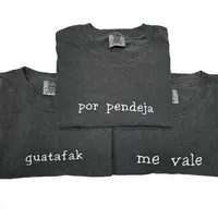 Spanish Sayings Embroidered T-Shirt for  - Top, Comfortable,  Embroidery,  Everyday Tee, Streetwear, Tshirt