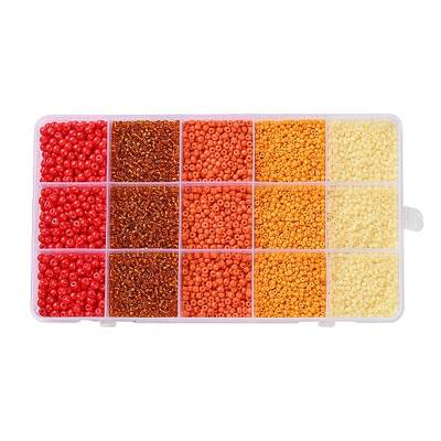 DIY 15 Grids ABS Plastic & Glass Seed Beads Jewelry Making Finding Beads Kits