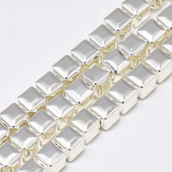 Electroplate Non-magnetic Synthetic Hematite Beads Strands
