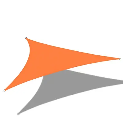 Waterproof Triangle Sun Shade Sail Patio Canopy Cover Awning Shelter -Orange /Muddy water / Forest Green