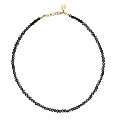 Black Freshwater Pearl Necklace | Length: 20”