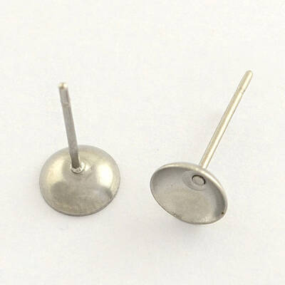 Tarnish Resistant 304 Stainless Steel Post Stud Earring Findings