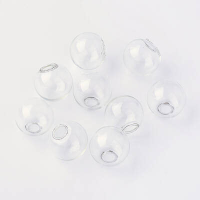 Round Mechanized One Hole Blown Glass Globe Ball Bottles