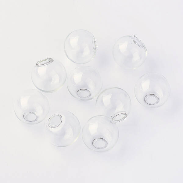 Round Mechanized One Hole Blown Glass Globe Ball Bottles