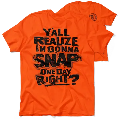 Snap - Safety Orange T-Shirt