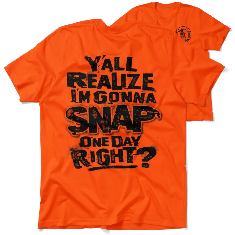 Snap - Safety Orange T-Shirt