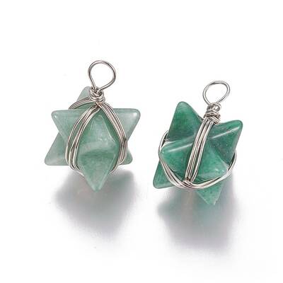 Natural Green Aventurine Pendants