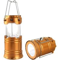 LED Camping Lantern, Solar and Rechargeable Lantern Flashlight Collapsible and Portable Light for Daily/Camp/Hiking/Night Fis...