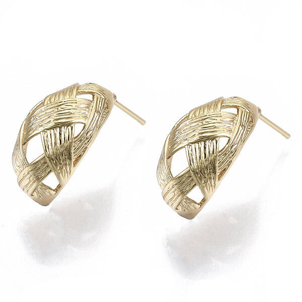 Brass Half Hoop Earrings
