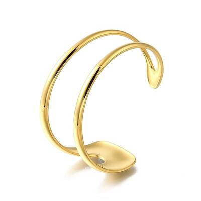 304 Stainless Steel Cuff Bangles for Women
