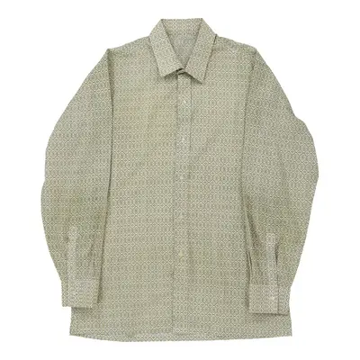Unbranded Patterned Shirt - Medium Green Viscose