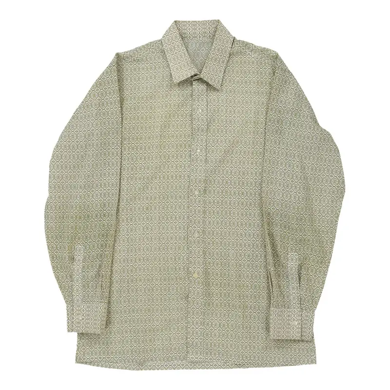 Unbranded Patterned Shirt - Medium Green Viscose