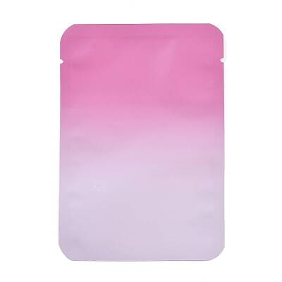 Two Tone Rectangle Plastic Zip Lock Gift Bags