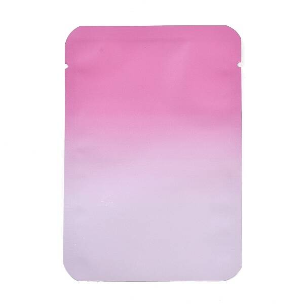 Two Tone Rectangle Plastic Zip Lock Gift Bags