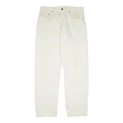 LEVI'S 618 02 Jeans Cream 90s Denim Regular Straight Mens W34 L32
