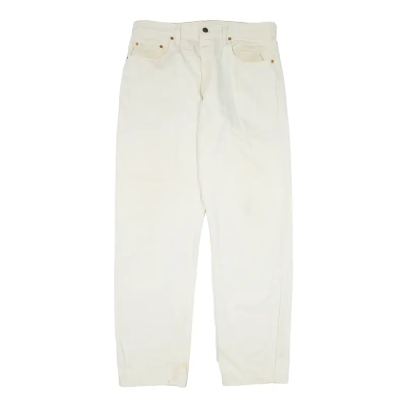 LEVI'S 618 02 Jeans Cream 90s Denim Regular Straight Mens W34 L32