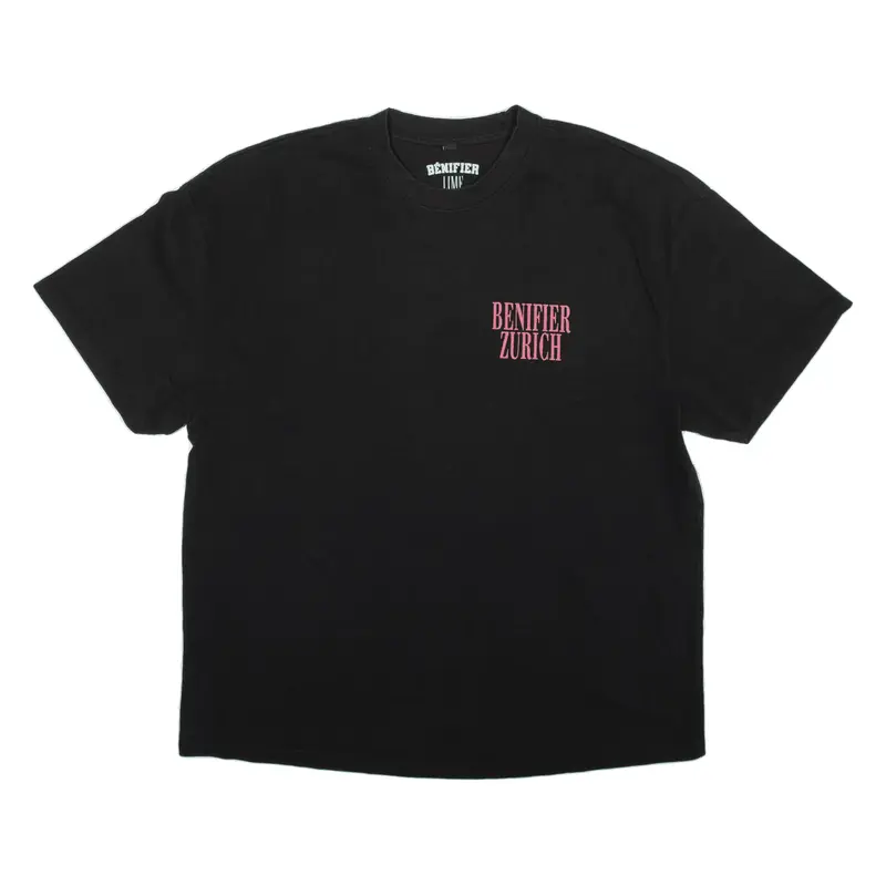 BENEFIER Cherub T-Shirt Black Short Sleeve Mens S
