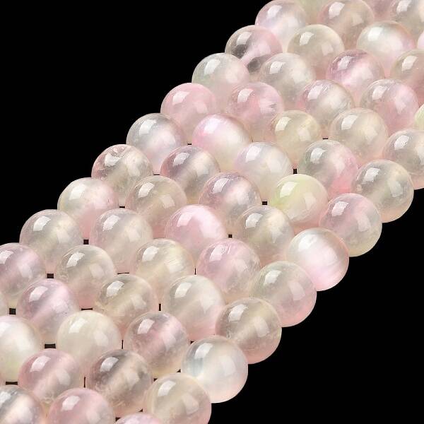 Natural Selenite Beads Strands