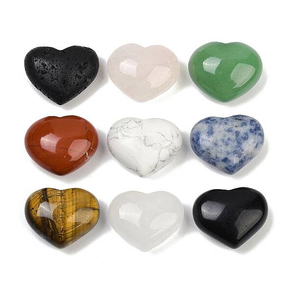 Heart Natural Mixed Stone Palm Stones